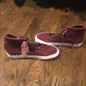 Vans fringe high tops